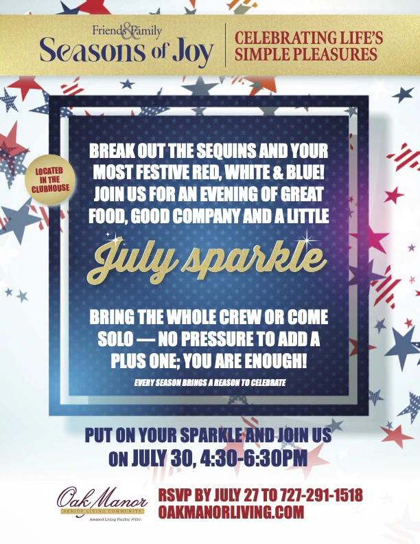 Seasons of Joy - July Sparkle Flyer OM